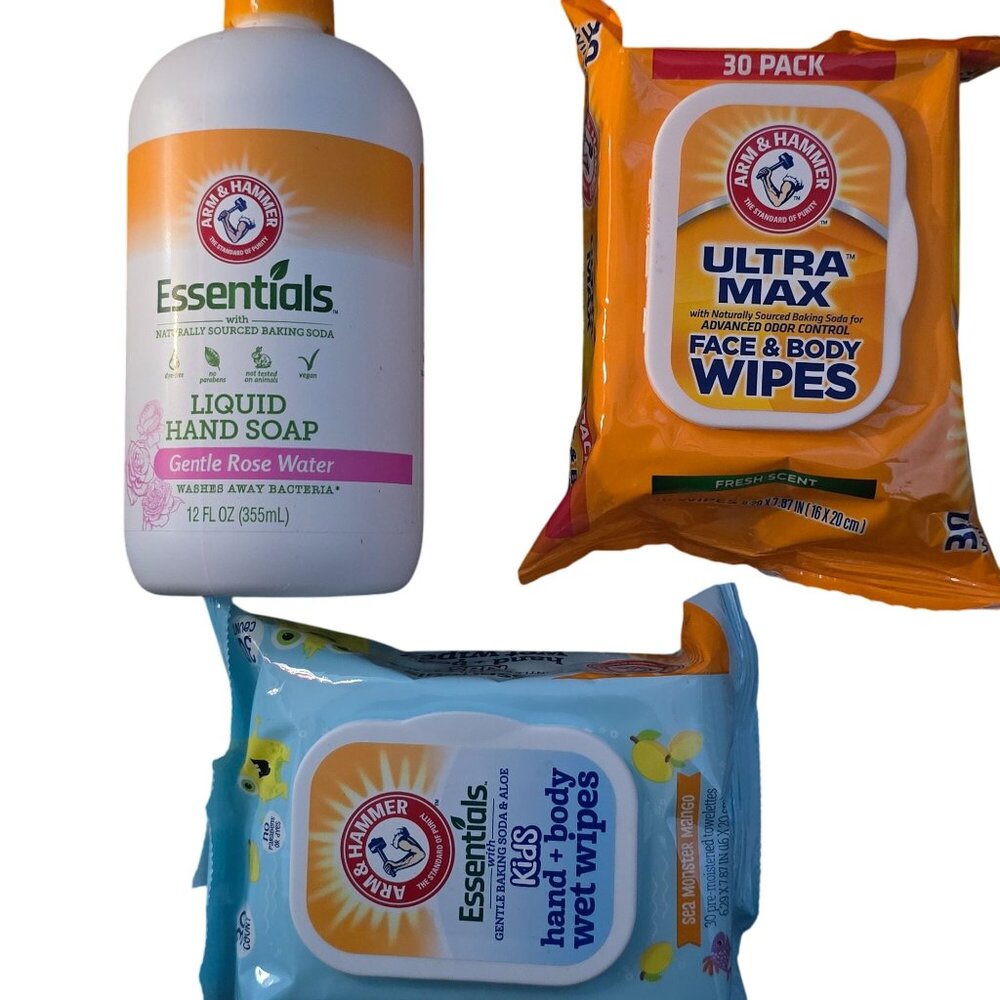 Arm & Hammer Essentials Liquid Hand Soap & Wet Wipes Variety Pack